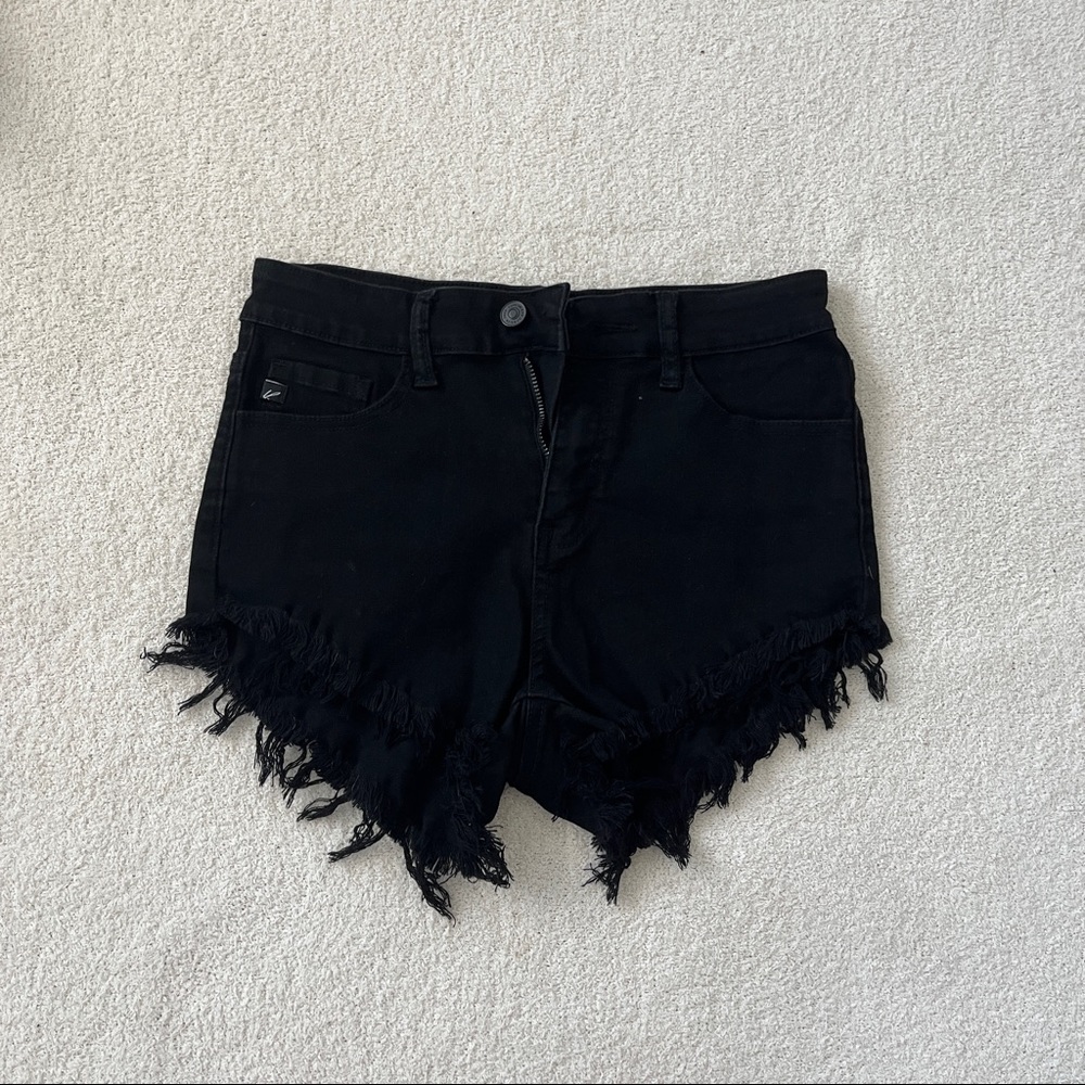 High waisted Black Shorts